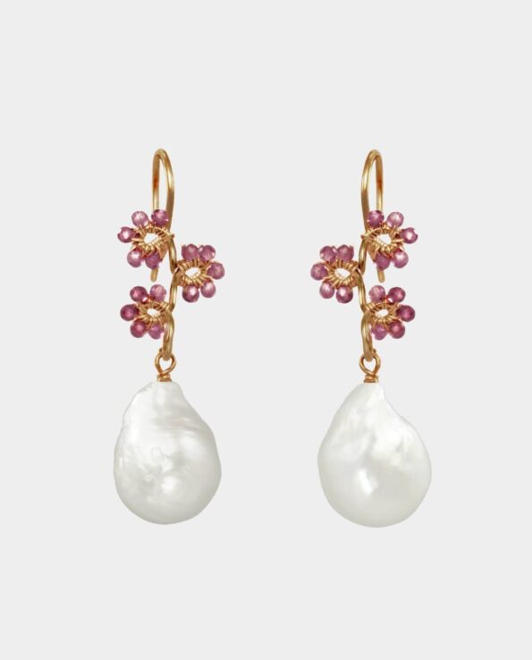 VARIANTS - Baroque pearl with gemstone