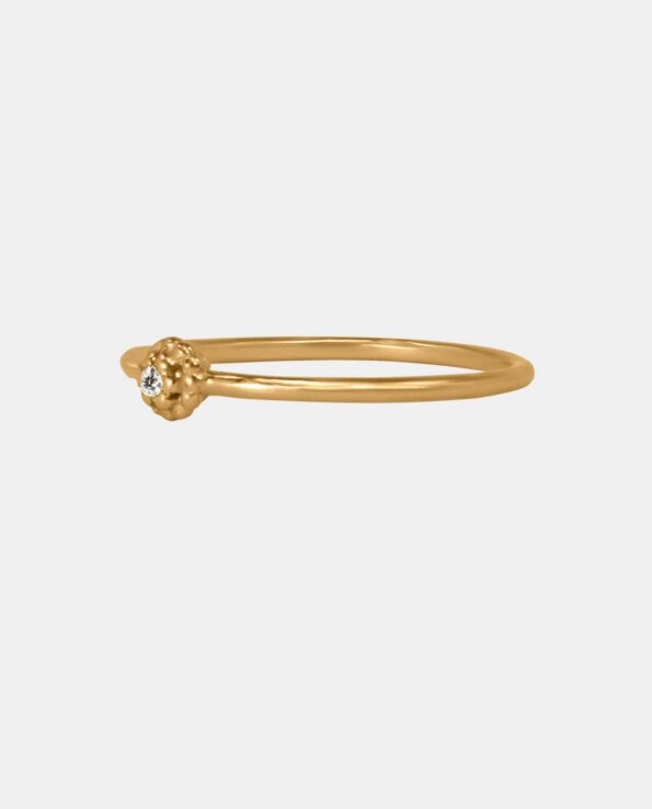 Charlotte Charke - klassisk ring med zirkonia - pic. 1