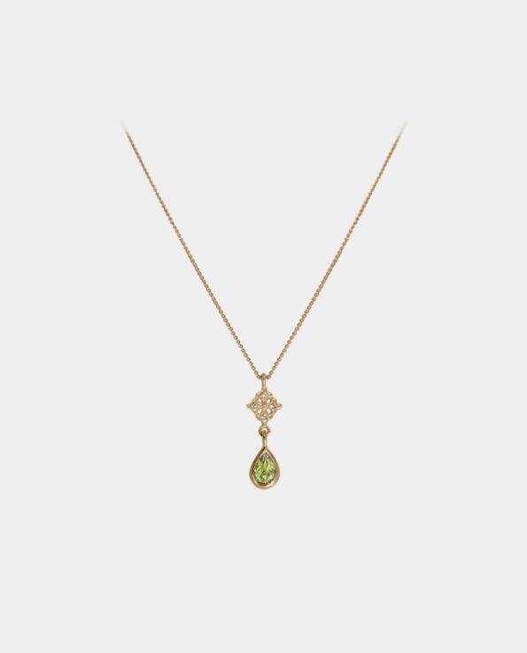 Anne Valleyer - halskæde med peridot - pic. 2