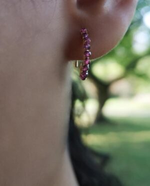 Caterina Hemessen - earrings with garnets - pic. 1