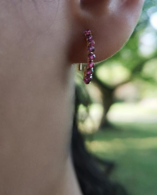 Caterina Hemessen - earrings with garnets - pic. 1