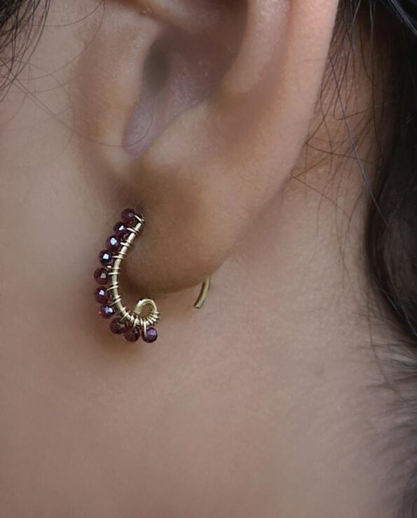 Caterina Hemessen - earrings with garnets - pic. 2
