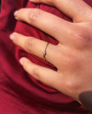 Teresa Del Po - ring med zirkon - pic. 1