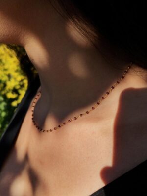 Frances Abington - halskæde prydet med granater - pic. 1