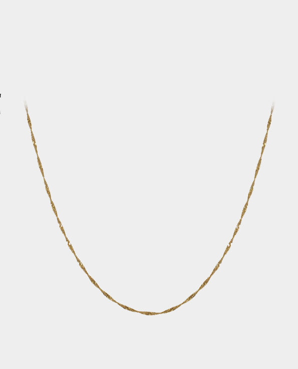 Joan Of Arc - twisted gold necklace