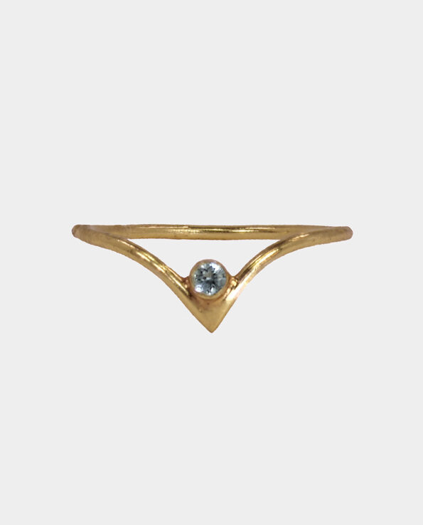 Ann Cargill - garnet ring with classic setting