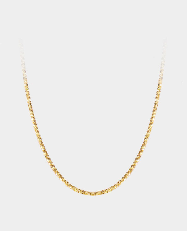 Ada Lovelace - faceted necklace in 14 carat gold