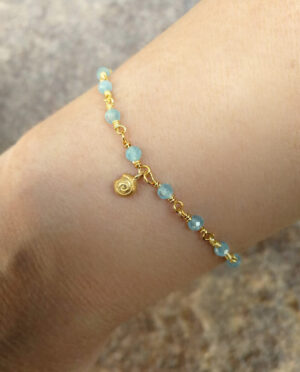 Annie Oakley - bracelet with light blue aquamarines - pic. 1