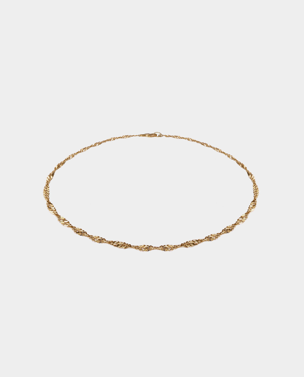 Billede af Purea - snoet guldarmbånd 18,5 cm
