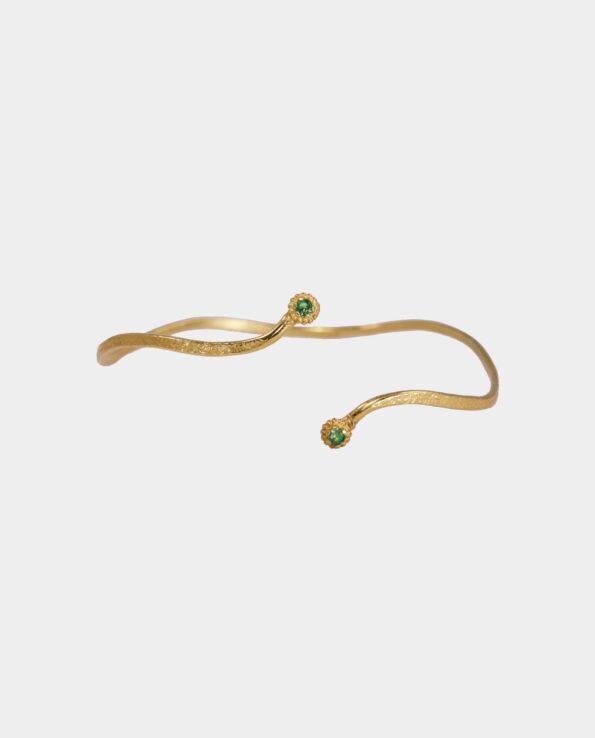 Elizabeth Leveson - bracelet with emeralds