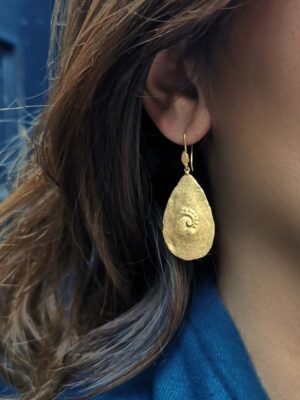 earrings with circle pattern