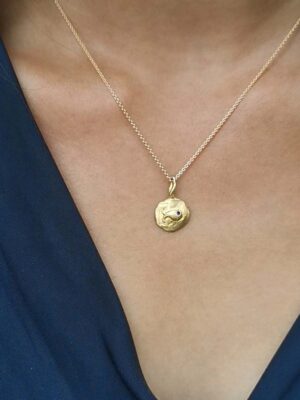 fish pendant with iolitte eye model