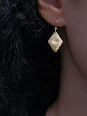 harlequin shaped earrings