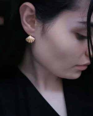 heart cockle earring