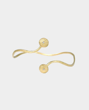 bracelet with urchin and topaz