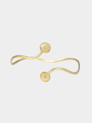 bracelet with urchin and topaz