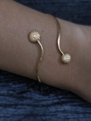 bracelet with urchins close up