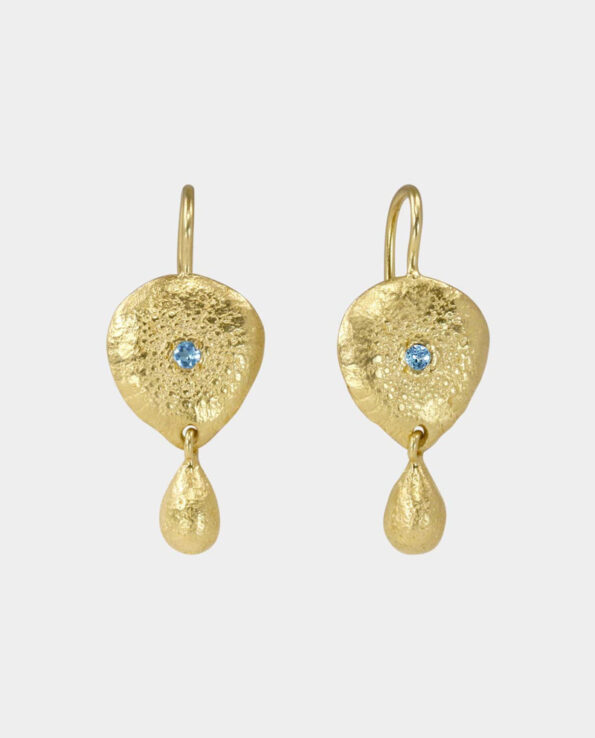 earring with light blue apatite product