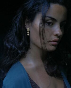 earring with three sea urchins model