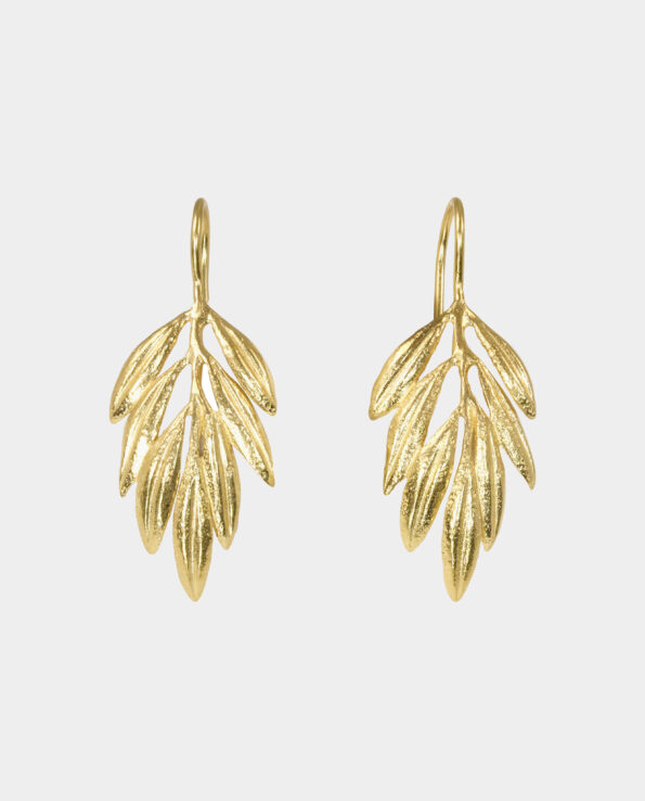 olive branch earring