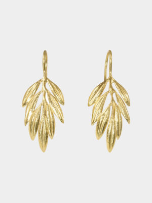 olive branch earring