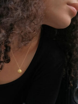 sea urchin with green emerald