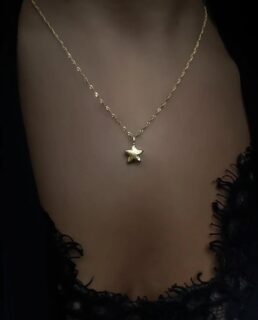 Ny stjerne-halskæde i butikken og på webshoppen ✨
Find den under navnet "Estrella" 🕊️