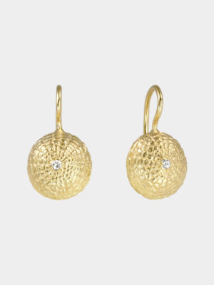 turtle sea urchin with white topaz