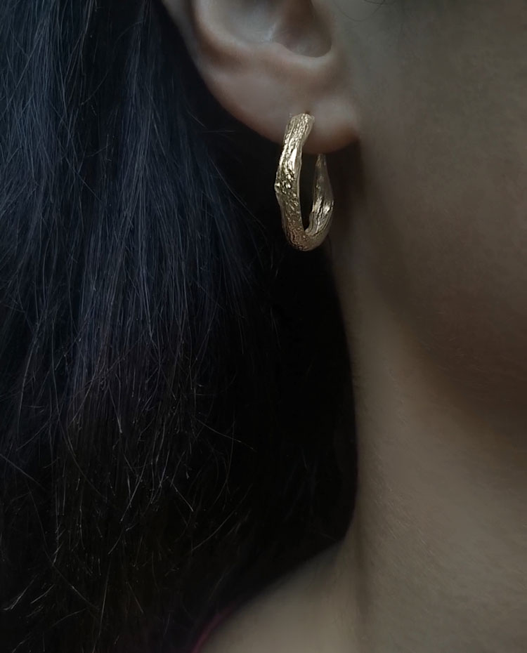 antique designed hoops