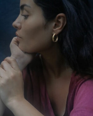 antique designed hoops with dots