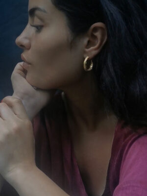 antique designed hoops with dots