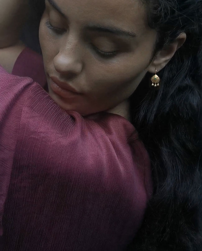 earring with massive drop