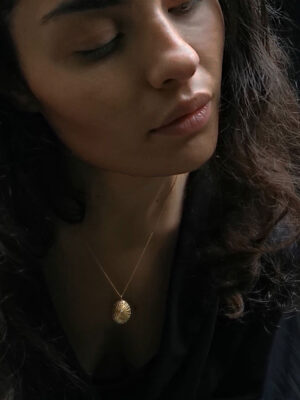 necklace with abelone shell