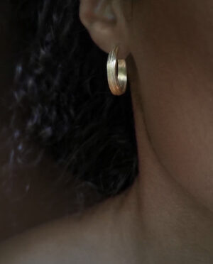 hoops with line pattern