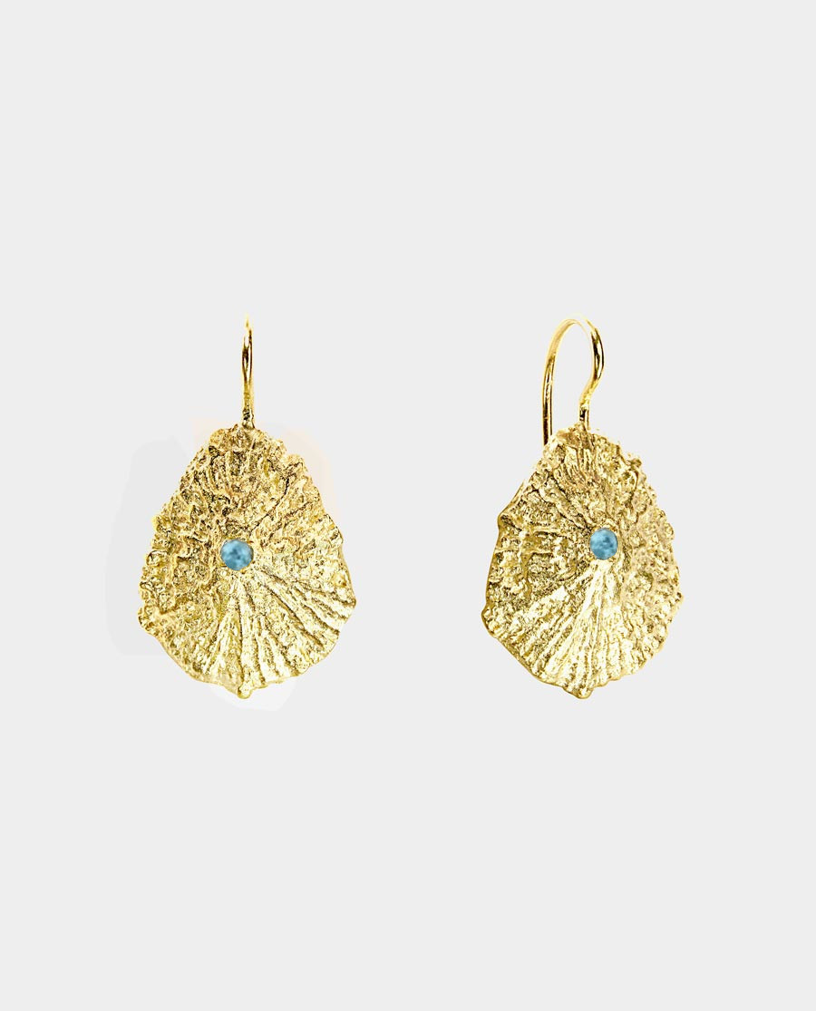 Alina - havsnegl med lyseblå apatit