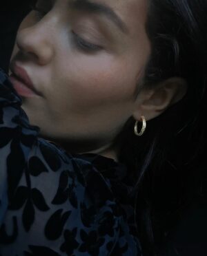 small hoops with dots model