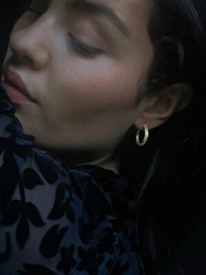 small hoops with dots model