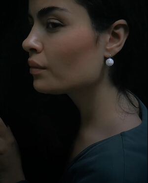 big silver sea urchin model