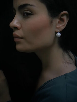 big silver sea urchin model