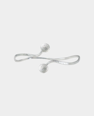 silver sea urchin bangle