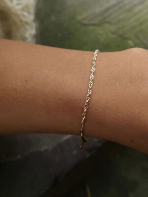 twisted silver bracelet