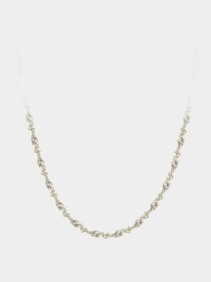twisted silver necklace