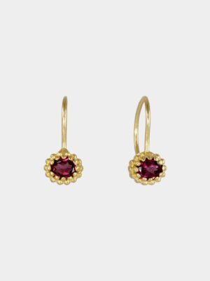 earring with nice garnet