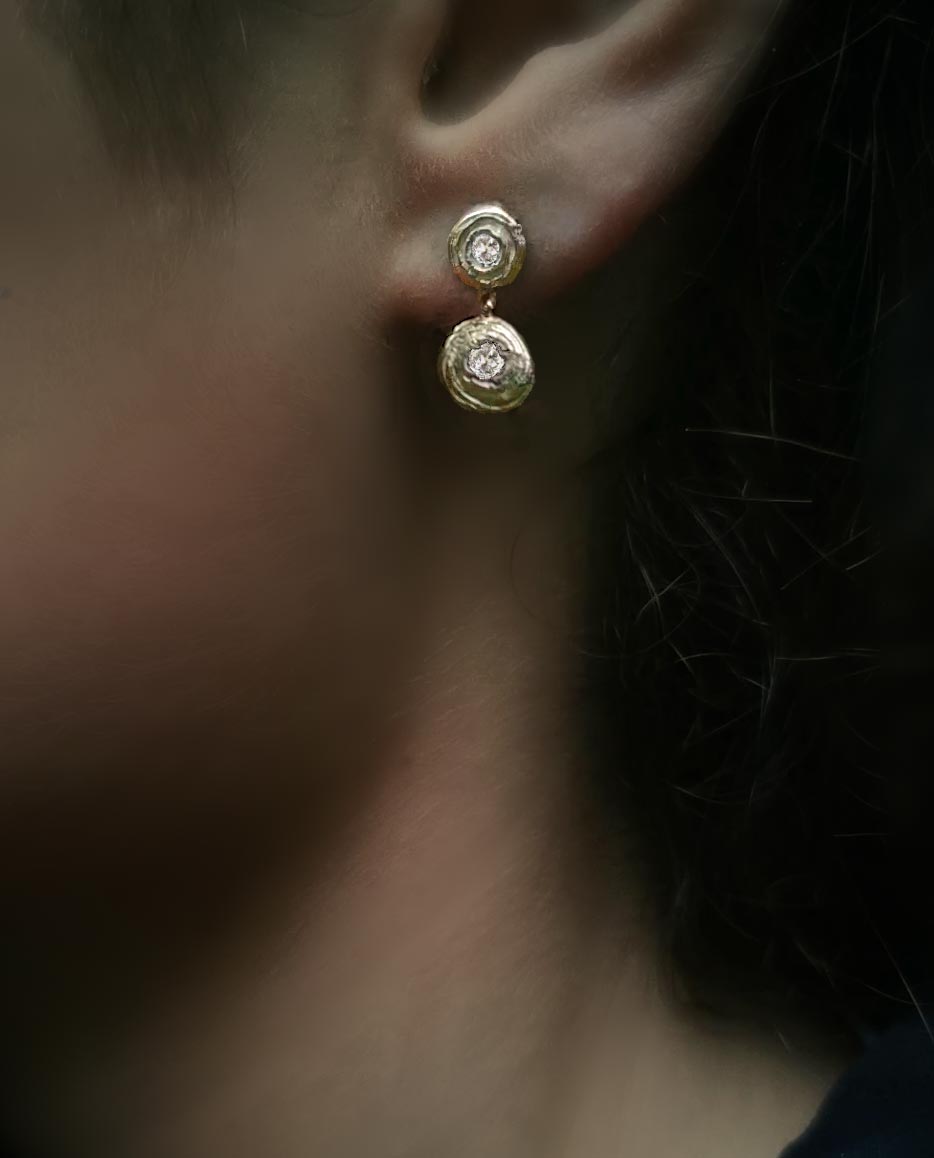 milana with white topaz close up