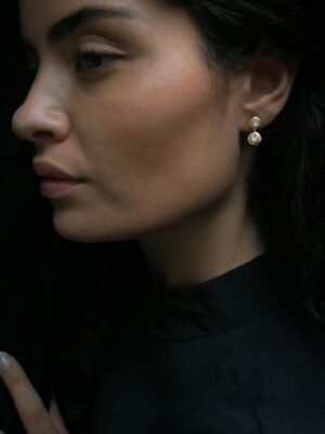 milana with white topaz model